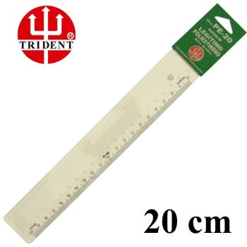 Régua de Poliestireno Escolar 20cm Trident PE-20